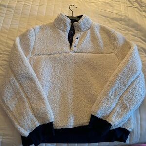 Nordstrom | White Sherpa Pullover